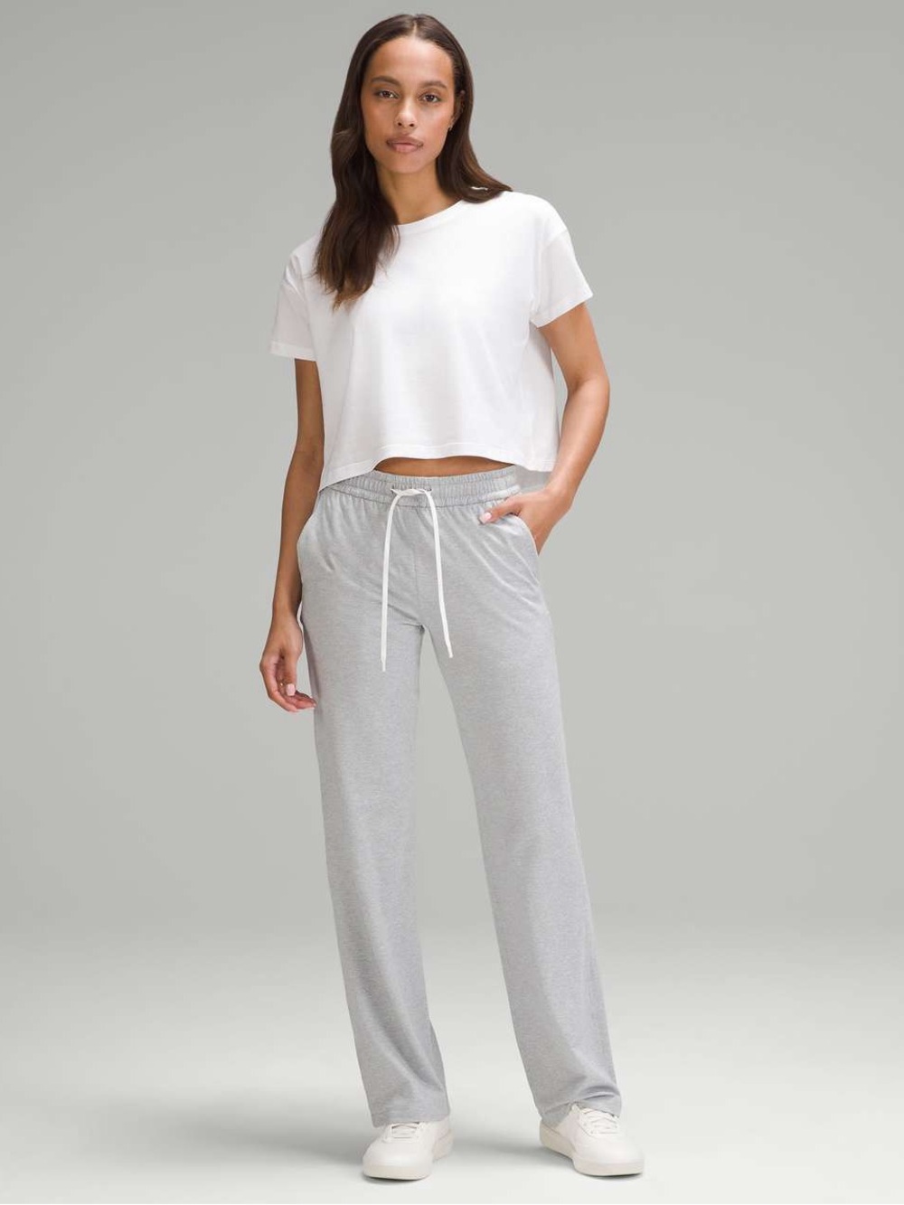 Lululemon Soft Jersey Straight-Leg Mid-Rise Pant